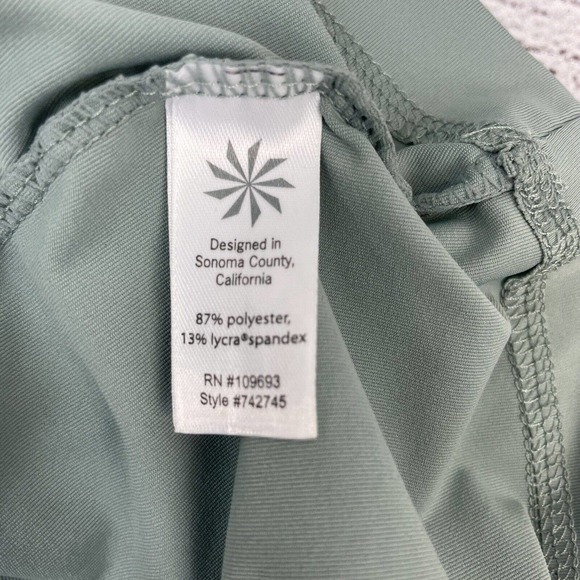 ATHLETA Green Hoodie Top Shirt Pullover Long Sleeve Size M - Picture 9 of 10